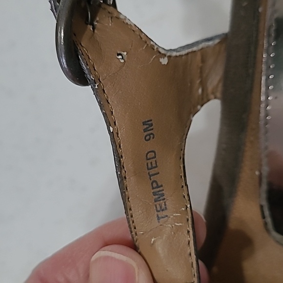 Baretraps Tempted dark pewter wedge sandals size 9 - Picture 7 of 10